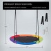 VIVOHOME Saucer Tree Swing, 41" inch Swing with 900D Oxford Waterproof, 2 Hanging Straps, 600lbs Support for Kids, Adults (Multicolour) - X002HX5CTD